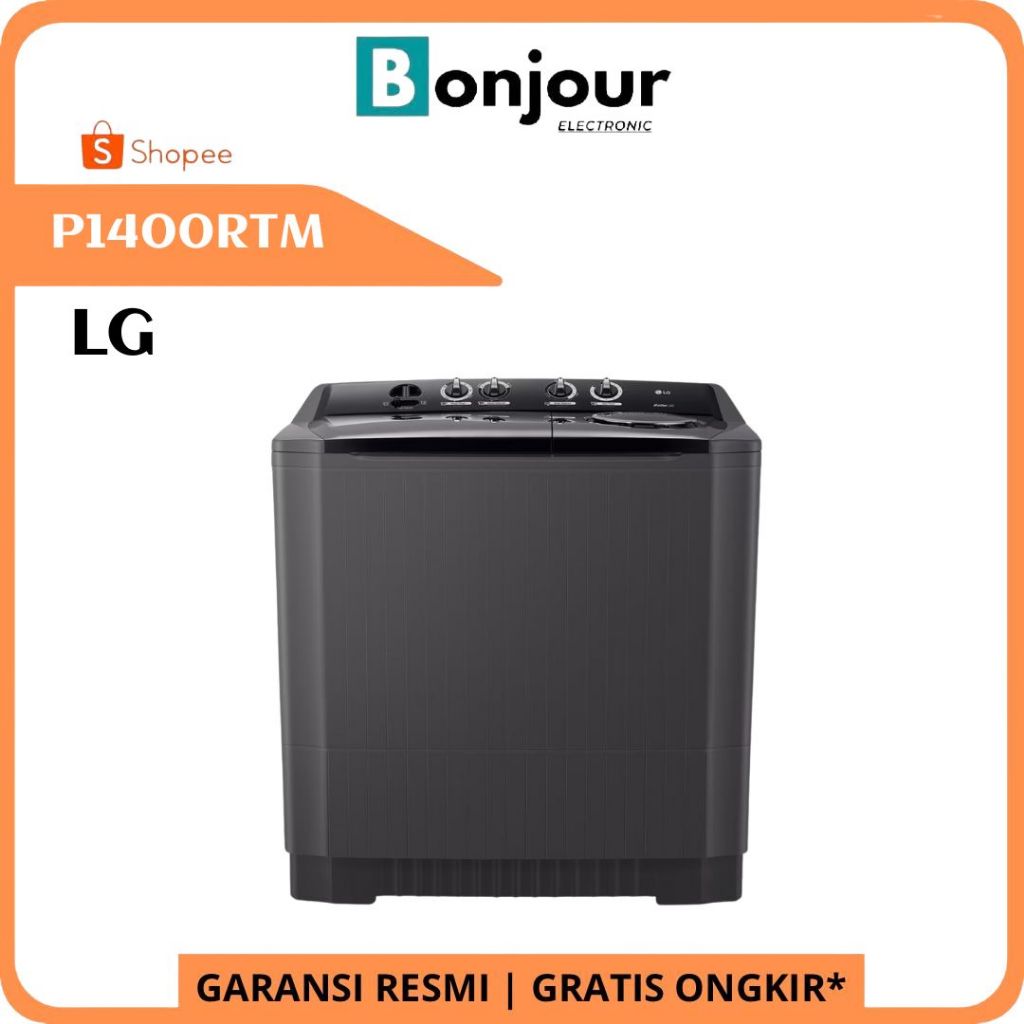 LG MESIN CUCI 2 TABUNG 14 KG // LG P1400RTM // MESIN CUCI LG