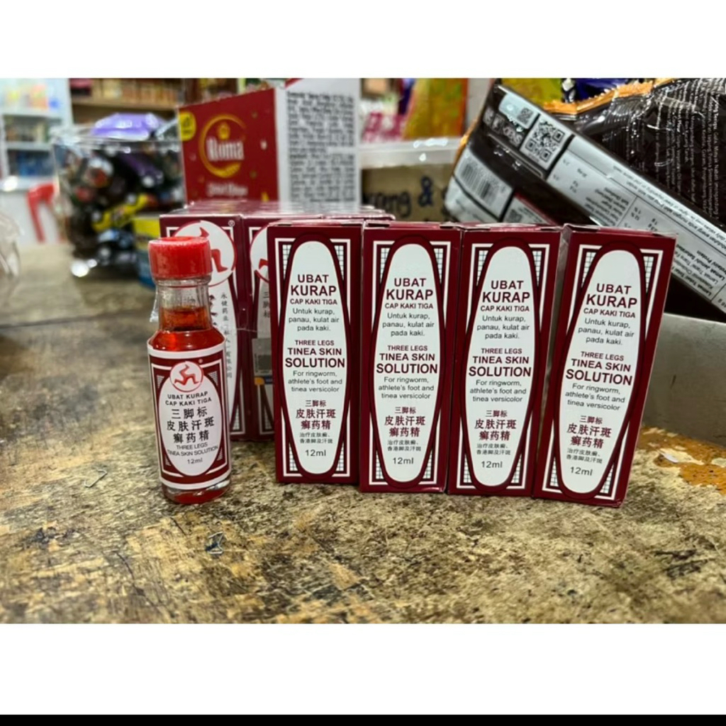 OBAT KURAP CAP KAKI TIGA ORIGINAL MALAYSIA - OBAT PANU - OBAT GATAL - OBAT KULIT - OBAT MALAYSIA - S