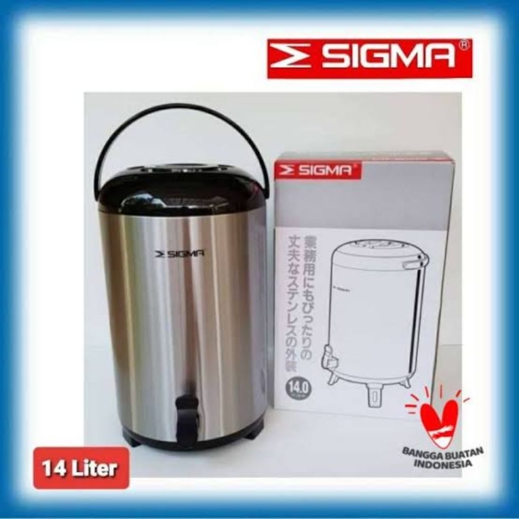JUMBO DISPENSER WATER JAR JUG DRINK SIGMA THERMOS TERMOS BESAR 14 LITER BPS 1400 BPS1400 DAPAT MEMPE