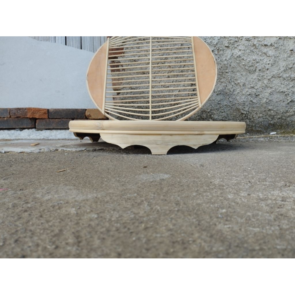 Tebok Sangkar Murai Ceper kaki flat Ukuran Lengkap