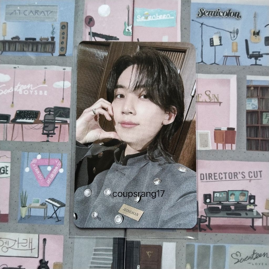 PHOTOCARD OFFICIAL SEVENTEEN JEONGHAN CARZONE HOTEL
