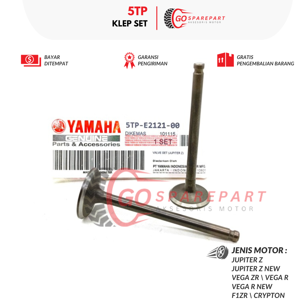 5TP KLEP SET MOTOR YAMAHA JUPITER Z / PAYUNG KLEP SET MOTOR VEGA ZR / SET KLEP VEGA R / KLEP SET PAY