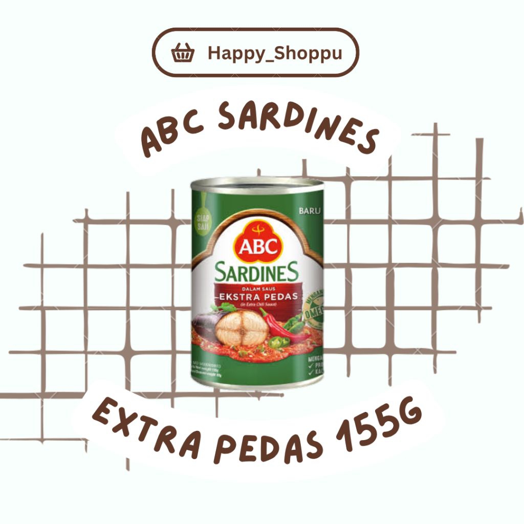 

ABC Sardines Saus Extra Pedas 155g
