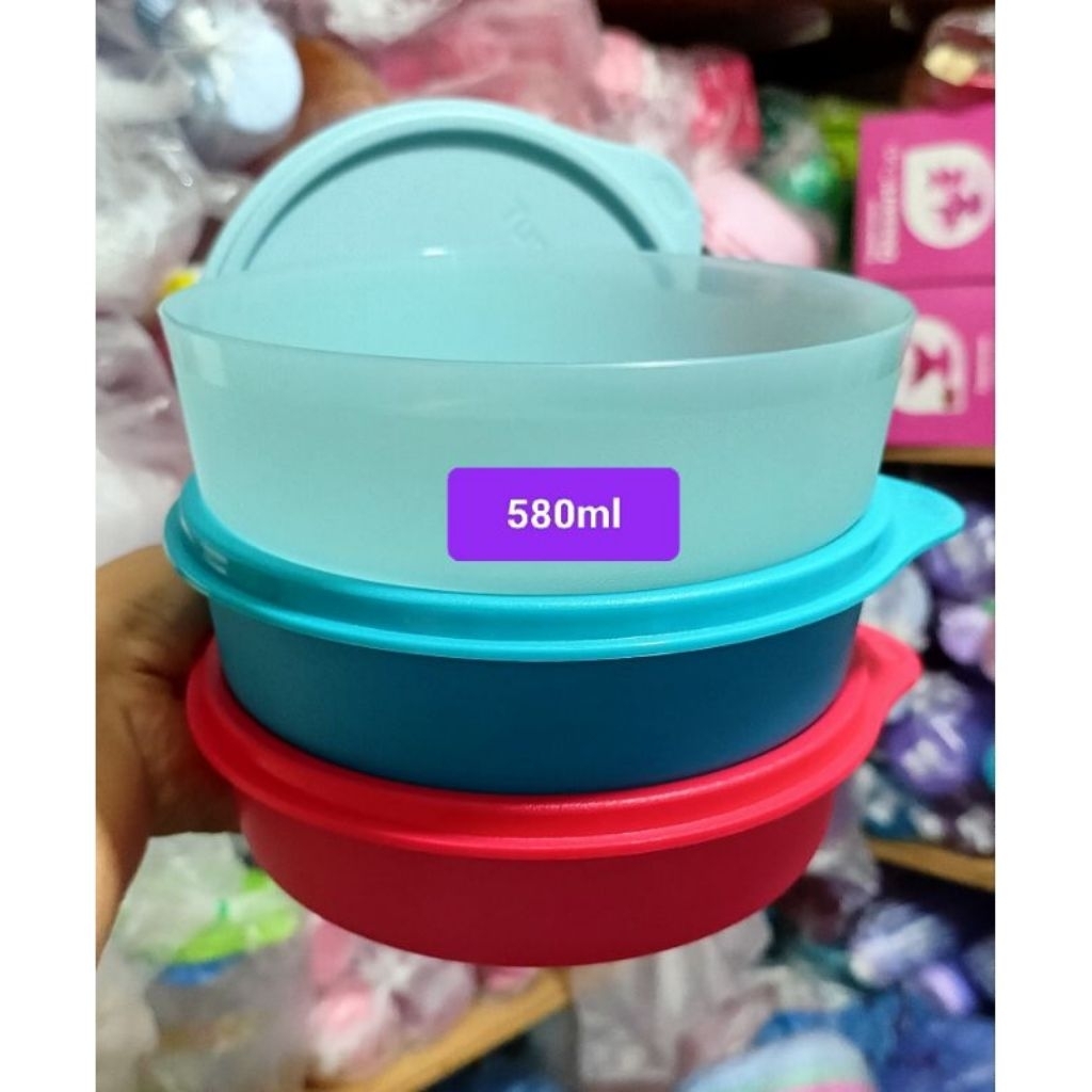 Large handy deep bowl set Tupperware