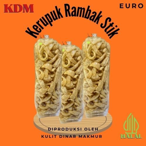 

Kerupuk Dorokdok Stik Kerupuk Kulit Sapi Asli 100% Krecek/jangek EURO ORIGINAL 100% HALAL
