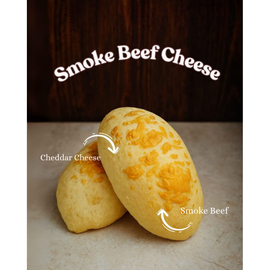 

Smoked Beef Cheese - soft bread sourdough 100% ragi alami