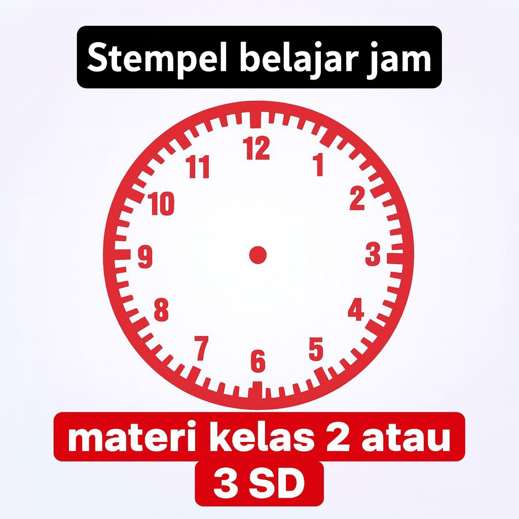 

Stempel / Cap otomatis belajar jam - materi kelas 2 SD - kelas 3 SD - Mainan edukasi