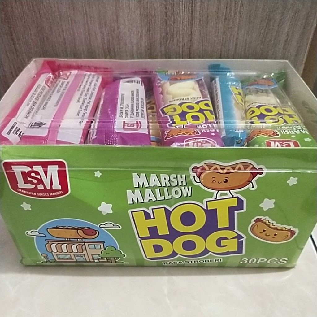 

DSM Marshmallow hotdog isi 30 pcs