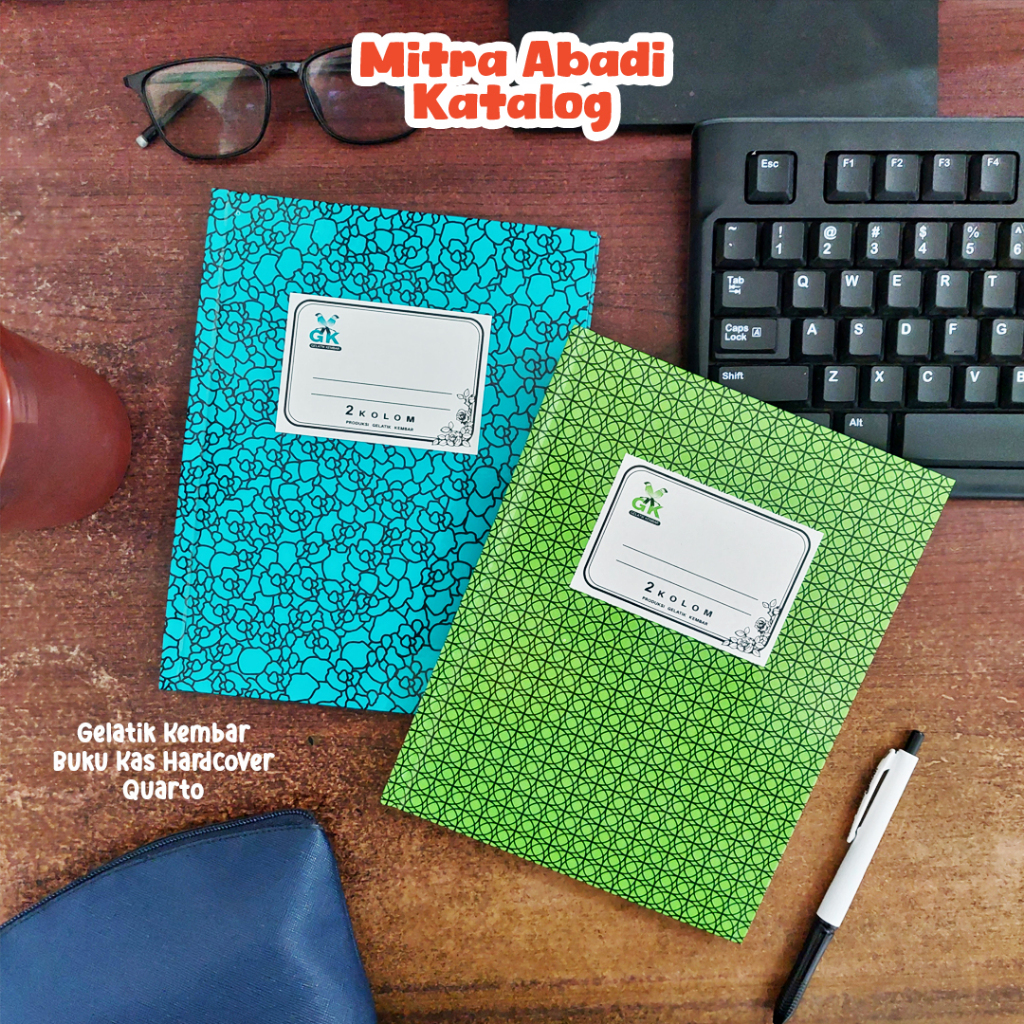 

BUKU KAS 2 KOLOM HARDCOVER GELATIK FOLIO & QUARTO ISI 50 & 100 / BUKU CATATAN AGENDA KEUANGAN