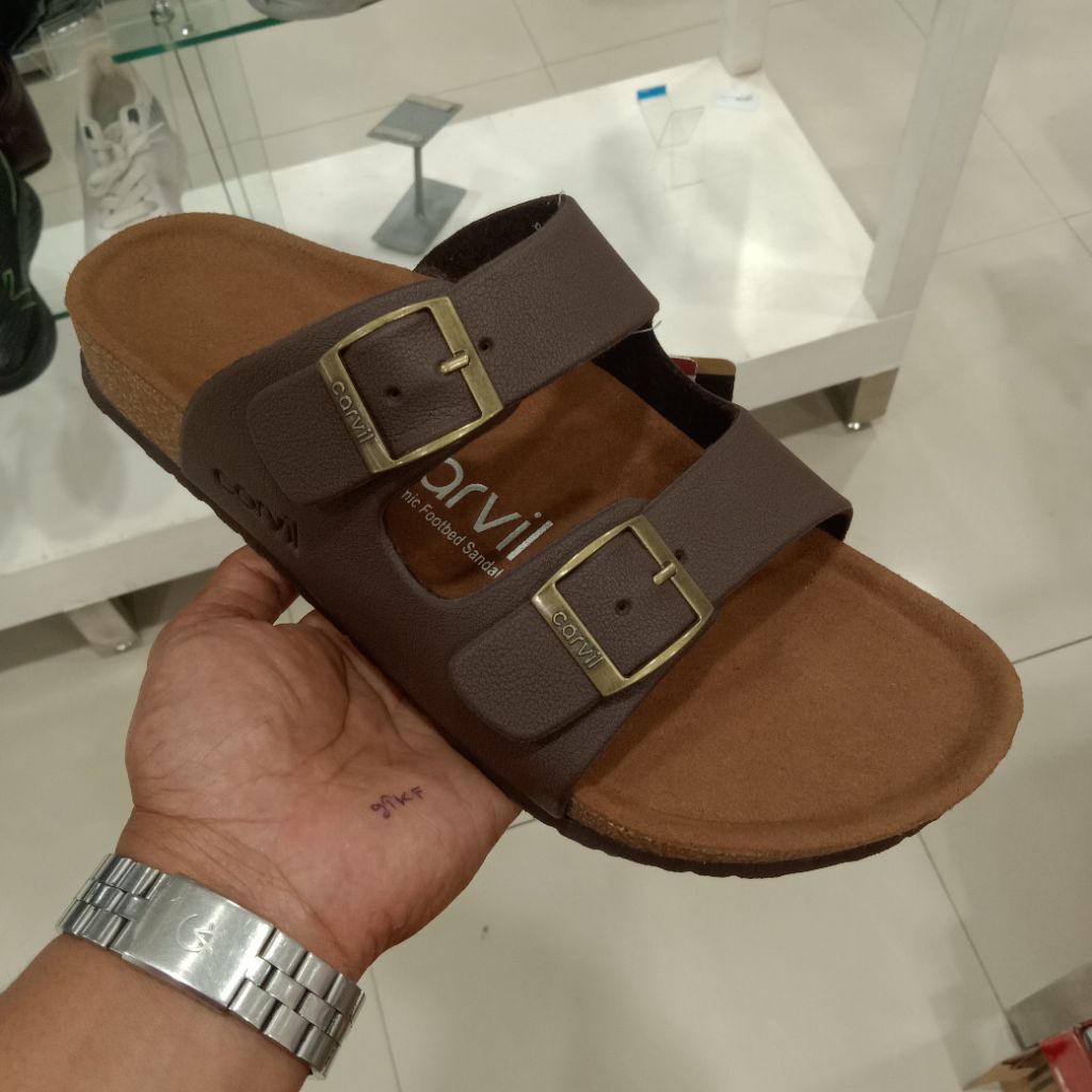 CARVIL SANDAL SLIP ON TALI DUA PRIA ORIGINAL