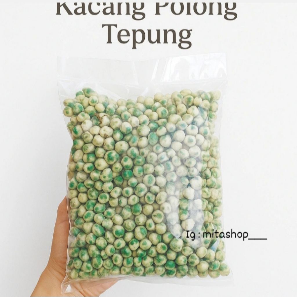 

Kacang polong tepung | kemasan 500gram | snack jadul legendaris gurih renyah