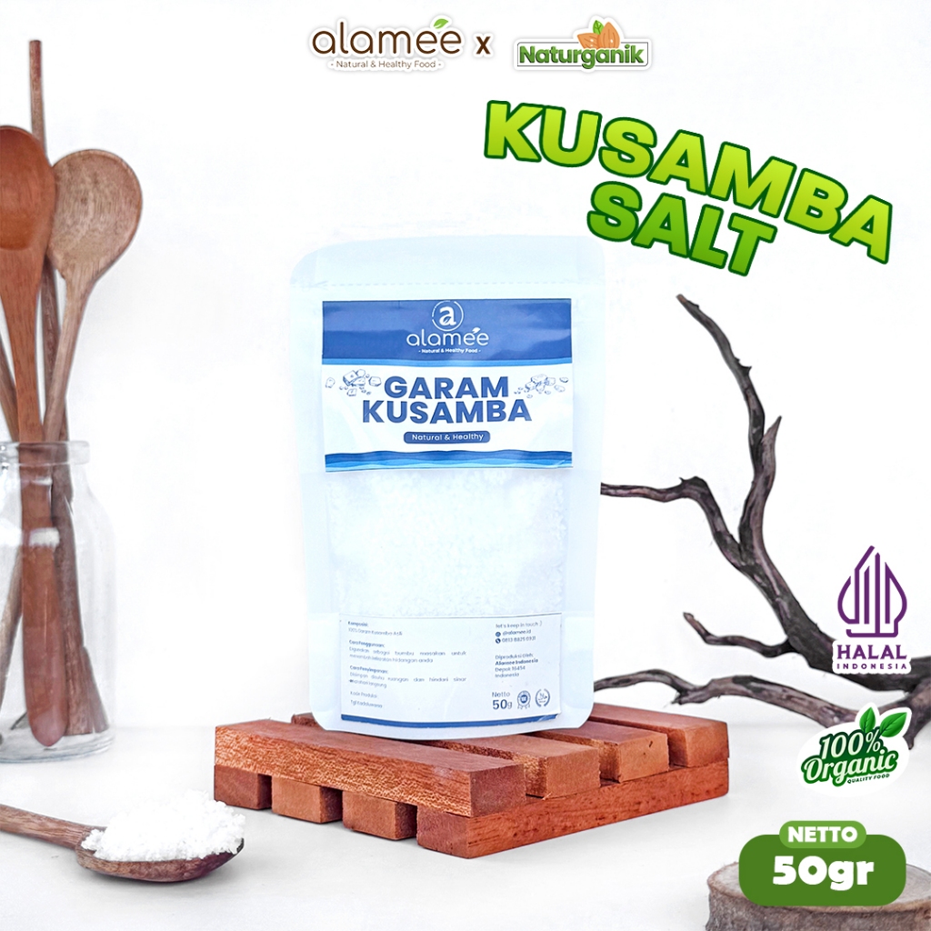 

ALAMEE Garam Kusamba Sea Salt Laut Bali 50gr Organik Murni Alami Organic Seasalt Lokal naturganik