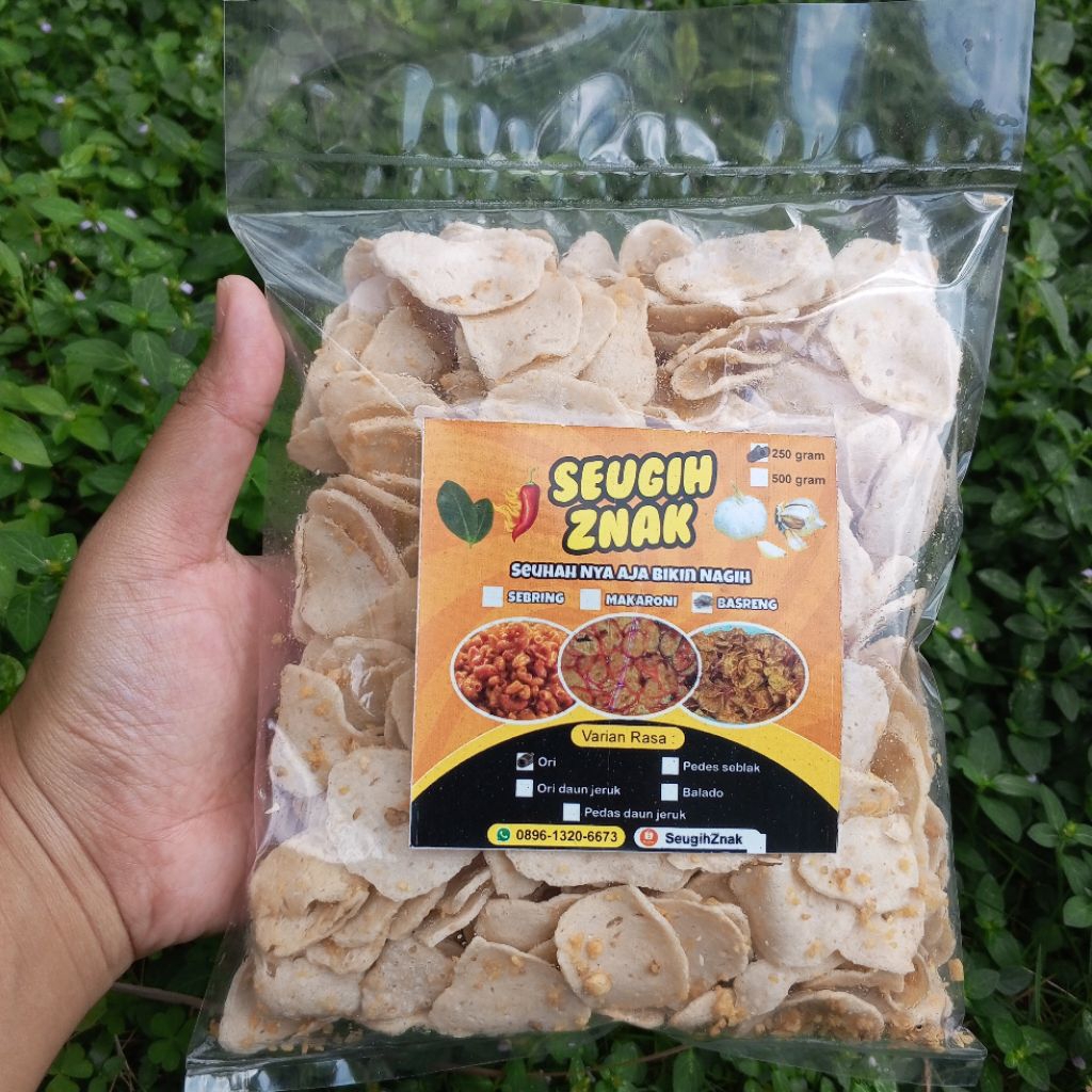 

Basreng(seugihznak)kemasan250gr