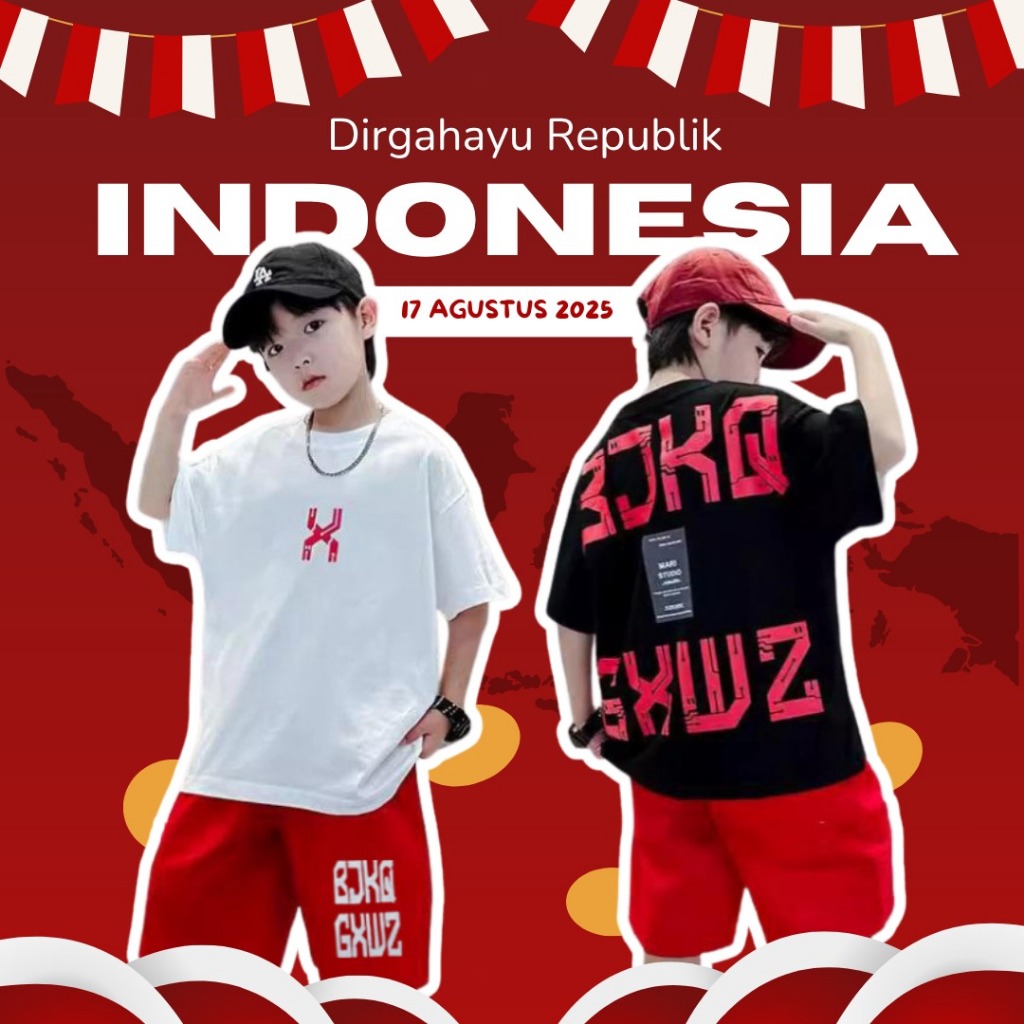 Lexios - Setelan Anak Laki - Laki Kids Hero Lengan Pendek Stelan Trend Kekinian Fashion Anak Terbaru