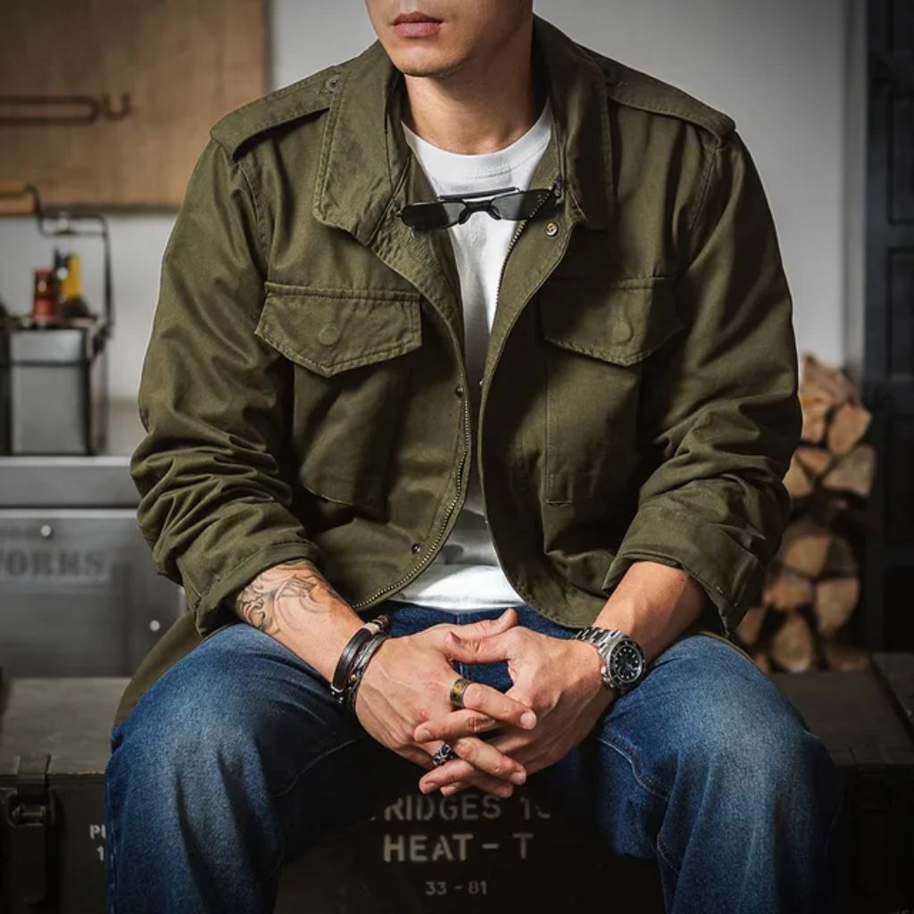 FJS Jaket M65 Jaket Parka Pria Kekalahan