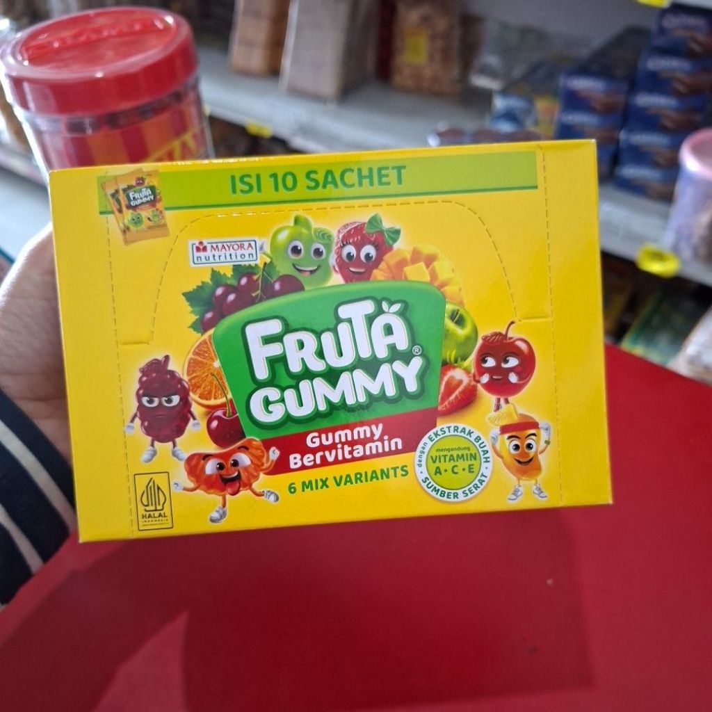 

Fruta Gummy permen vitamin (10×25gr)