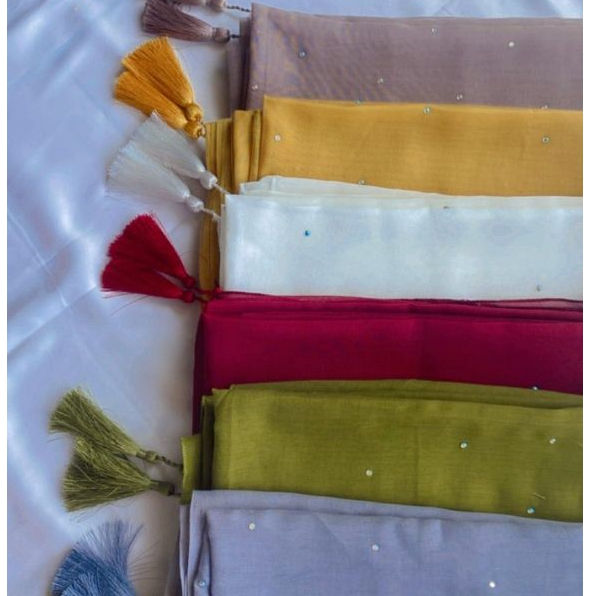 HIJAB PARIS SWAROVSKY TASEL POUCH AZARA|| SEGI EMPAT PAYET TABUR POUCH