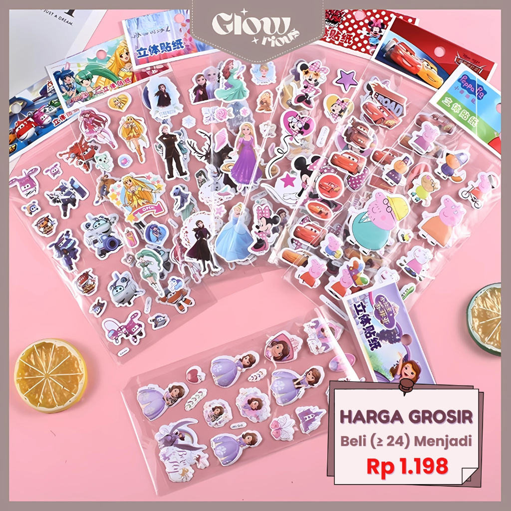 

GR Stiker Timbul Random/Stiker Karakter / Stiker Anak / Stiker Mainan Tempel Grosir Termurah LG-77