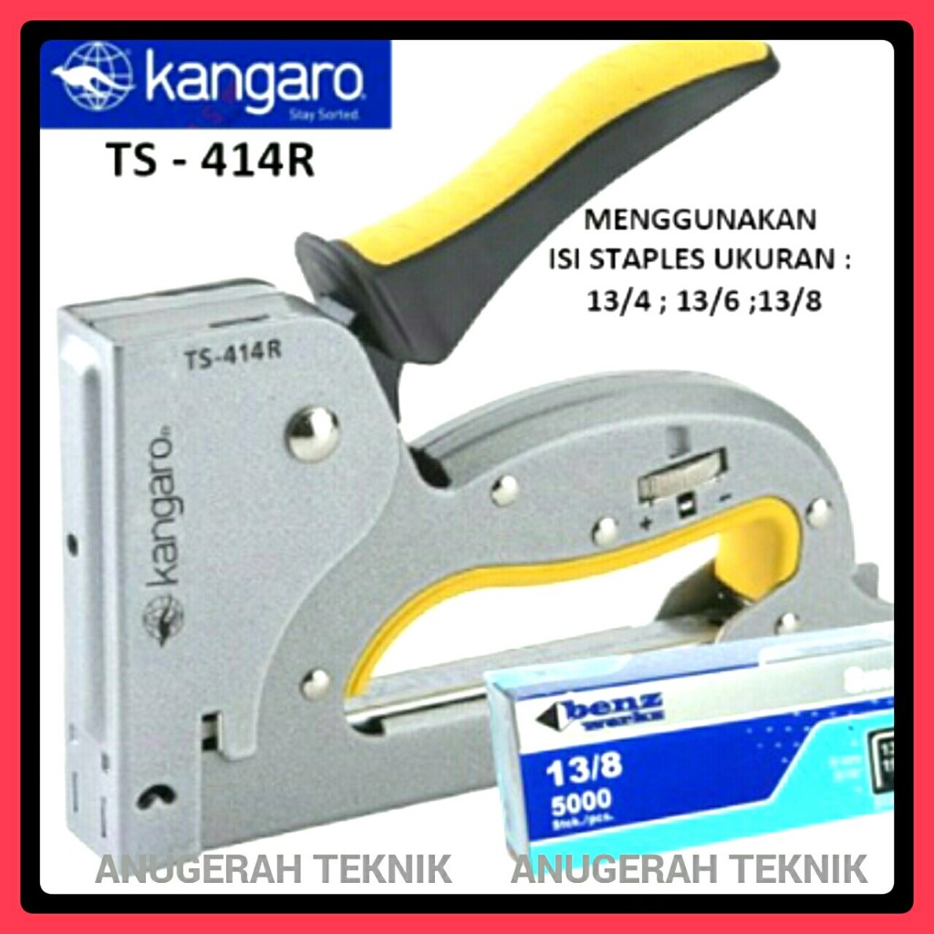 

Staples Tembak KANGARO TS - 414 R / Alat Staples Tembak Jok Kulit Motor