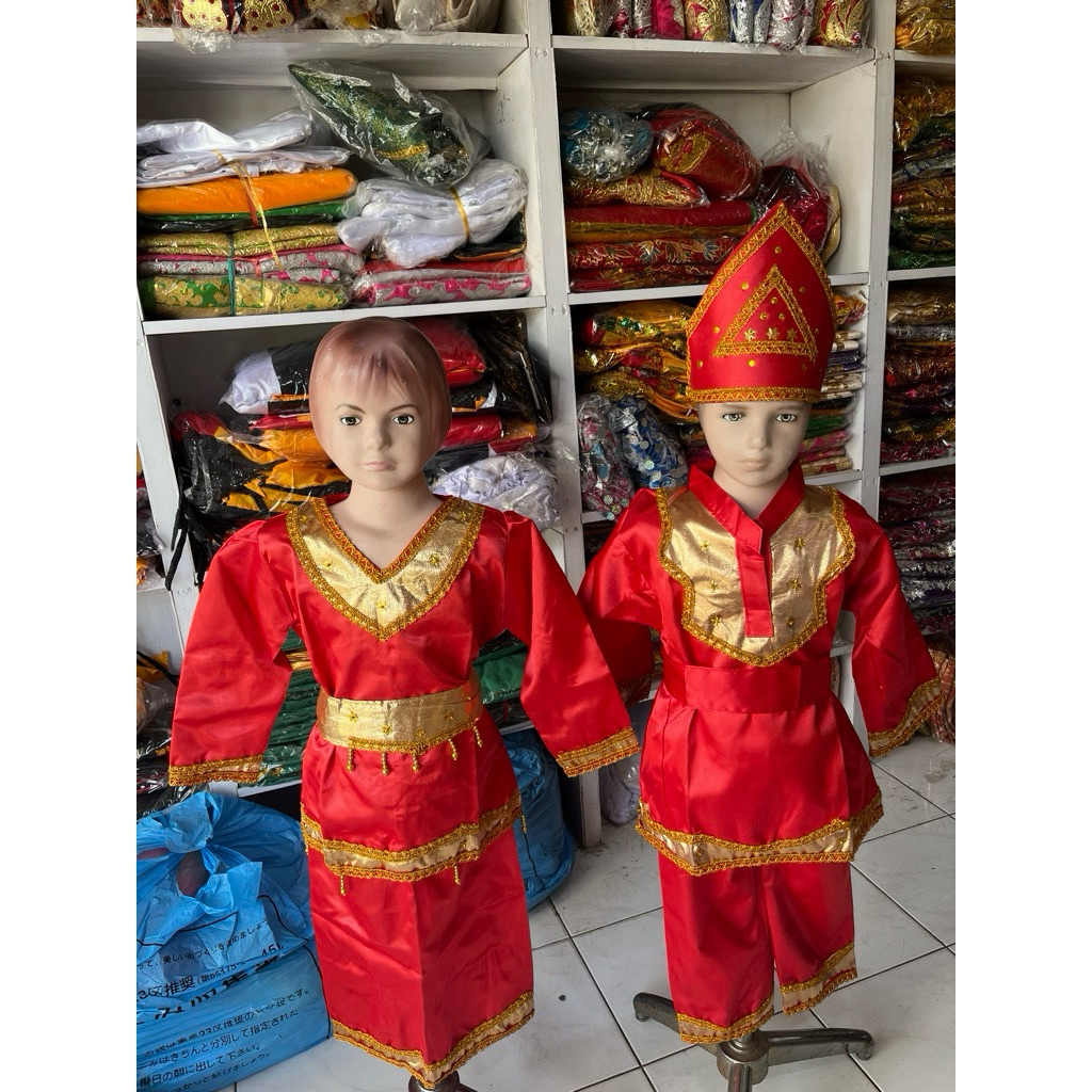 Baju adat anak minang/baju adat anak padang/baju adat minang sepasang