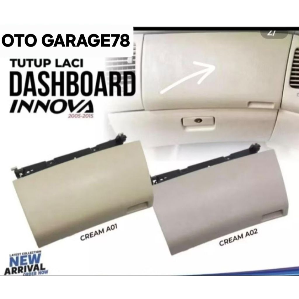 TUTUP LACI DASBOR INNOVA LAMA 2005-2015