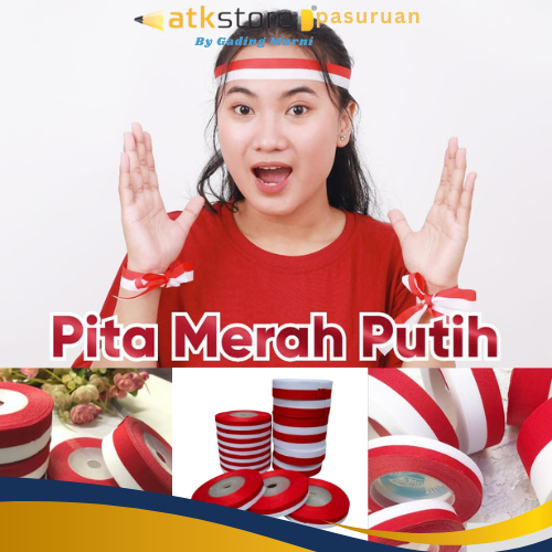 

Pita Merah Putih / Pita Bendera 1/2 / 1 / 1,5