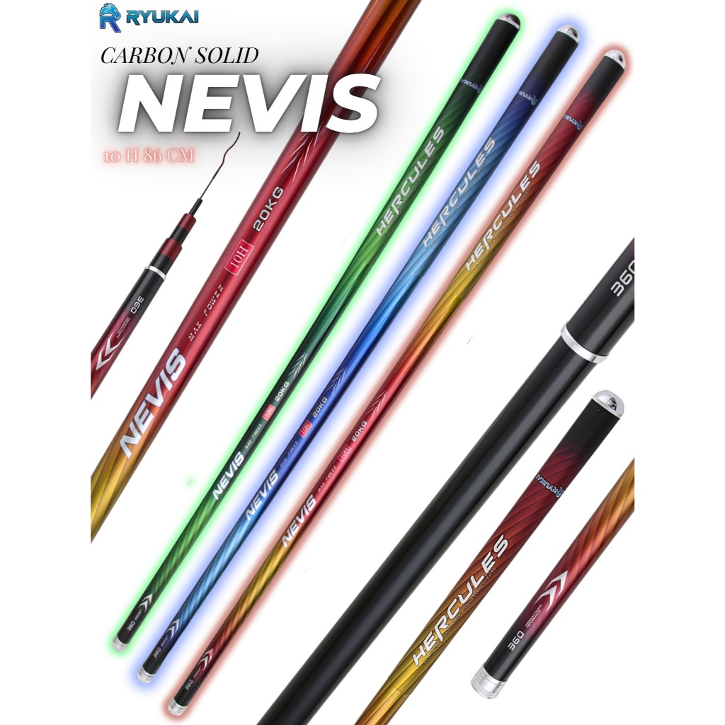 Joran Tegek Carbon Solid Galatama 86 cm 10 H Ryukai Nevis