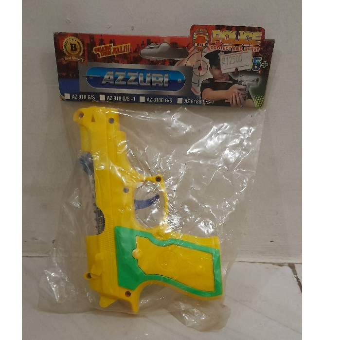 K5-Pistol Azzuri Kuning / Mainan Tembakan Azzuri Kuning – Shooter Anak Aman & Edukatif