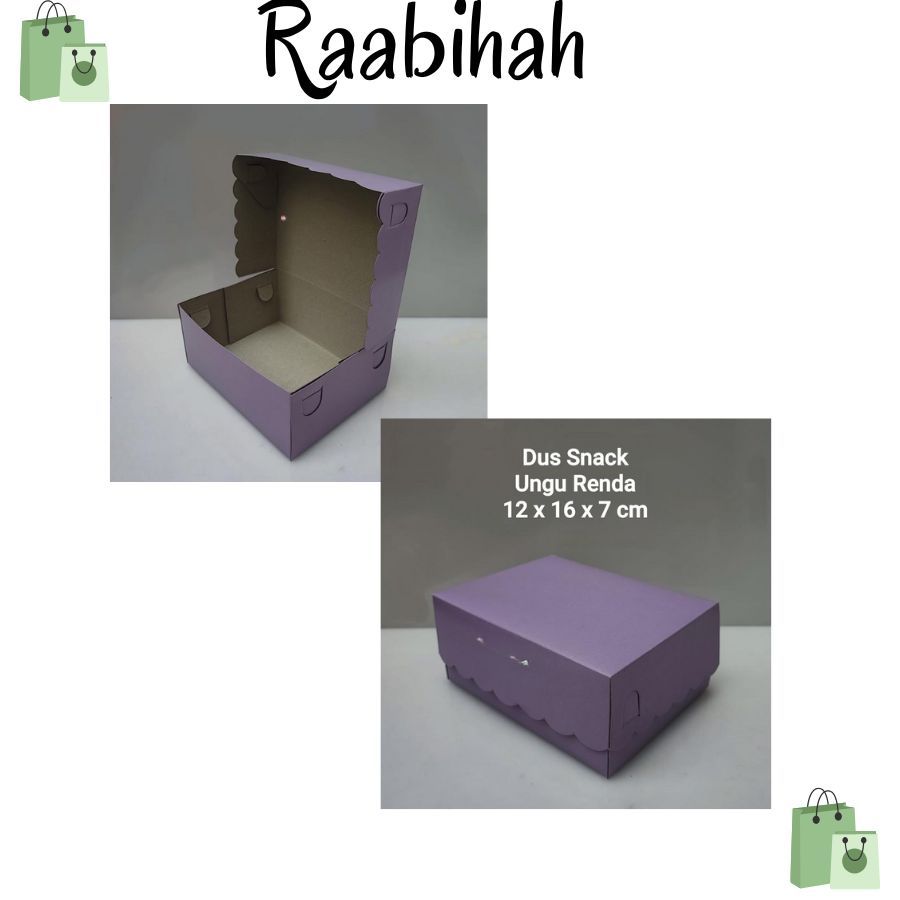 

Dus Ungu Motif Renda 12X16 C Isi 50 Pcs Kotak Snack Elegan Box Snack Kemasan Cantik