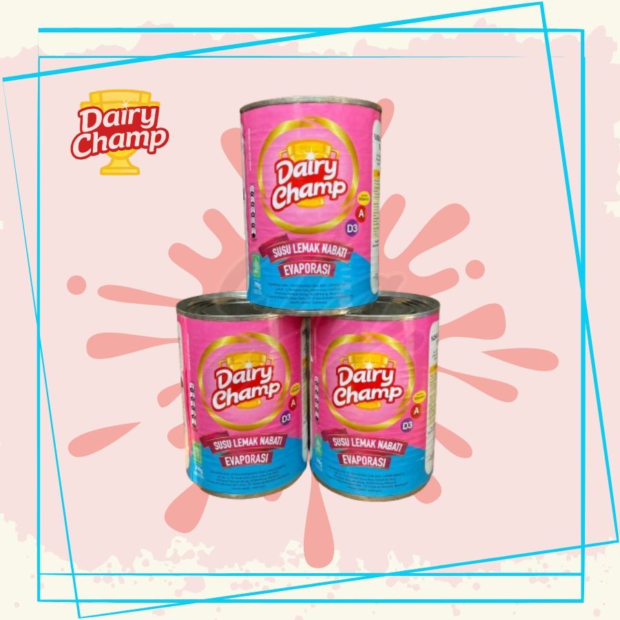 

Dairy Champ Susu Evaporasi - Susu Lemak Nabati DAIRY CHAMP 390gr
