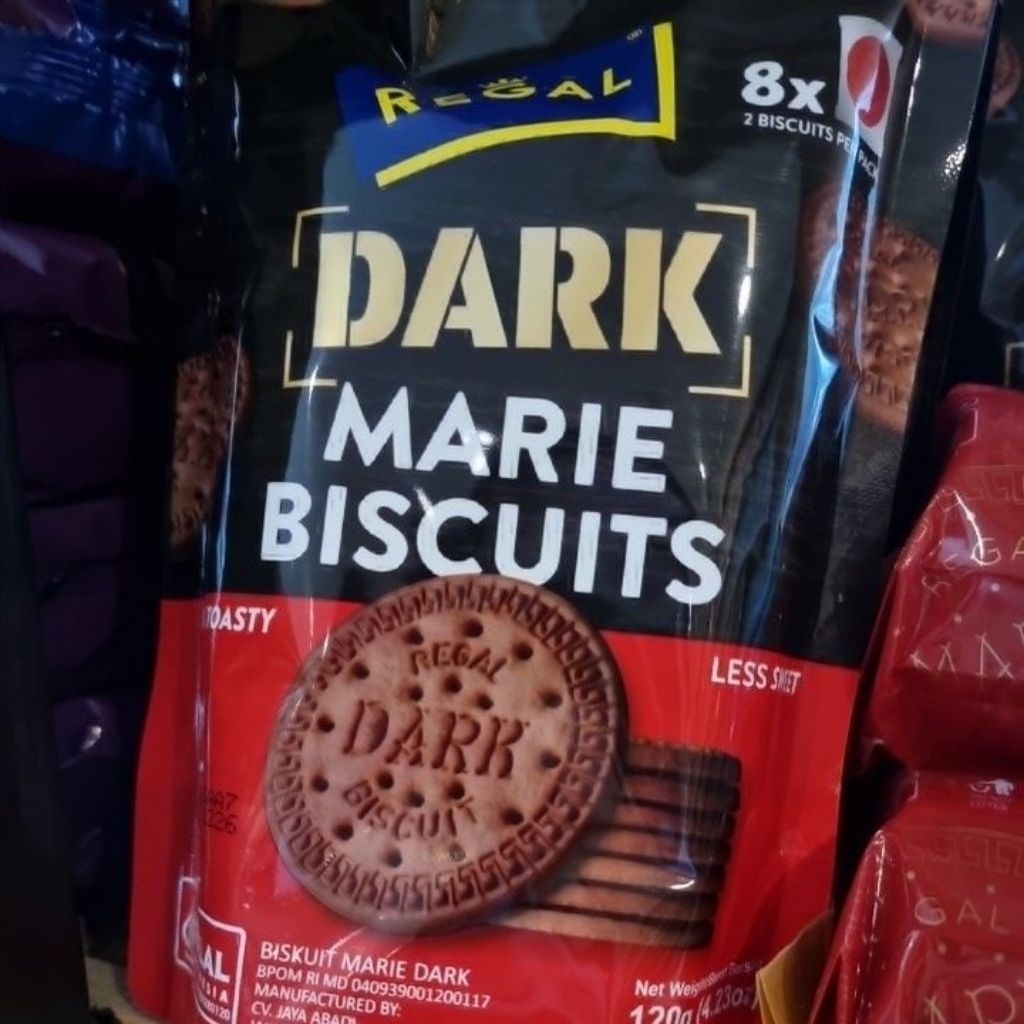 

Regal Marie Biscuits Dark Less Sweet 120 gr