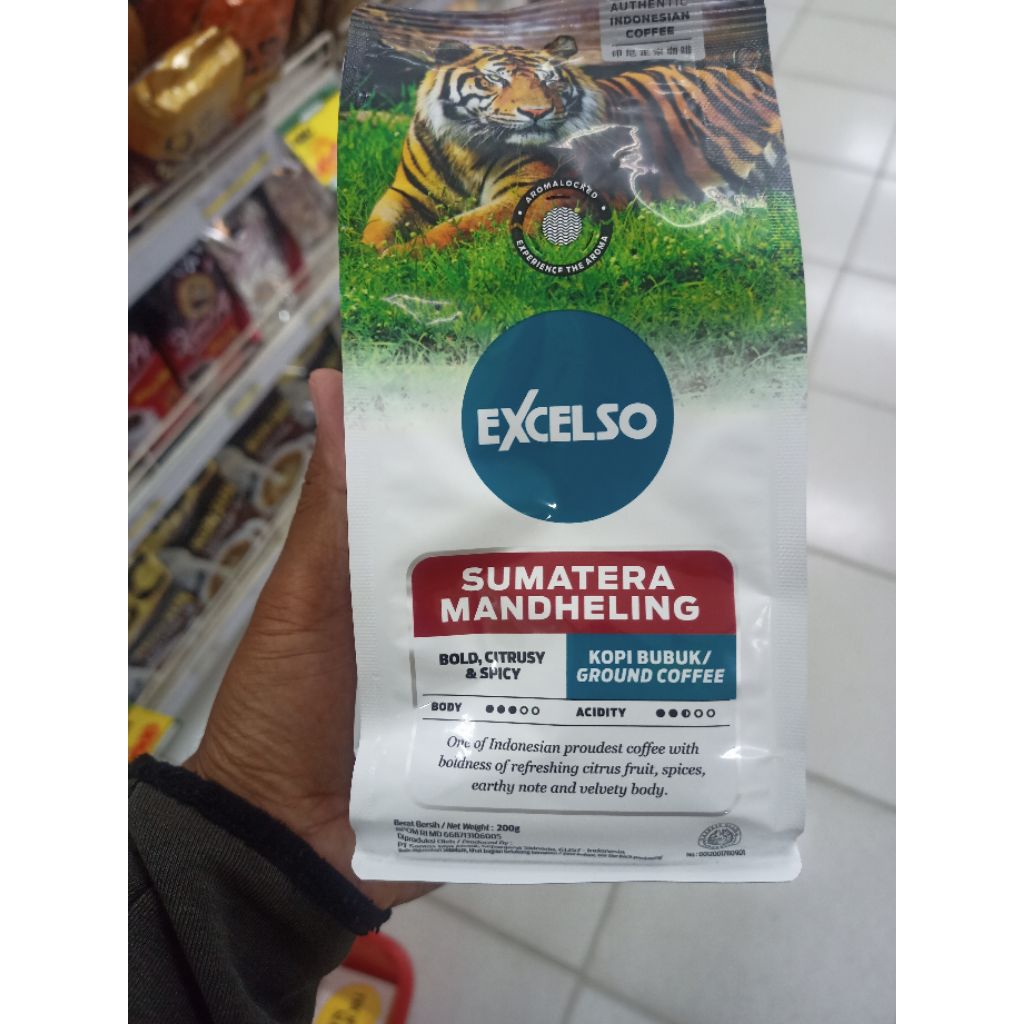 

Excelso kopi bubuk Sumatra mandheling 200Gram