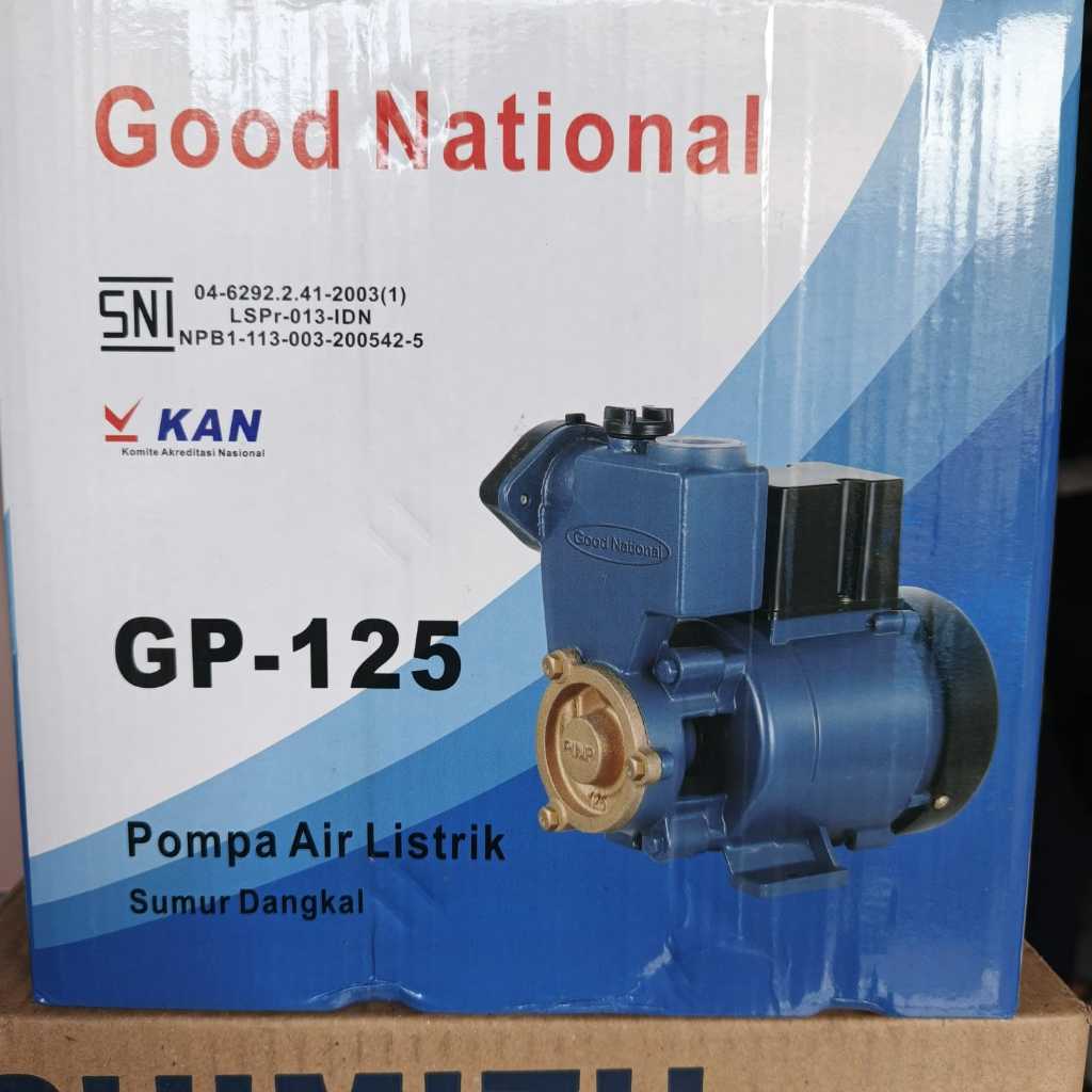 Mesin Pompa Air Listrik Tidak Otomatis GP-125 Good National