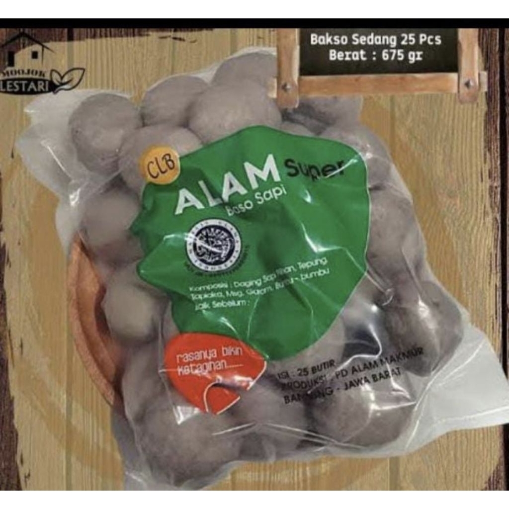 

Baso Sapi Alam Super isi 25 butir