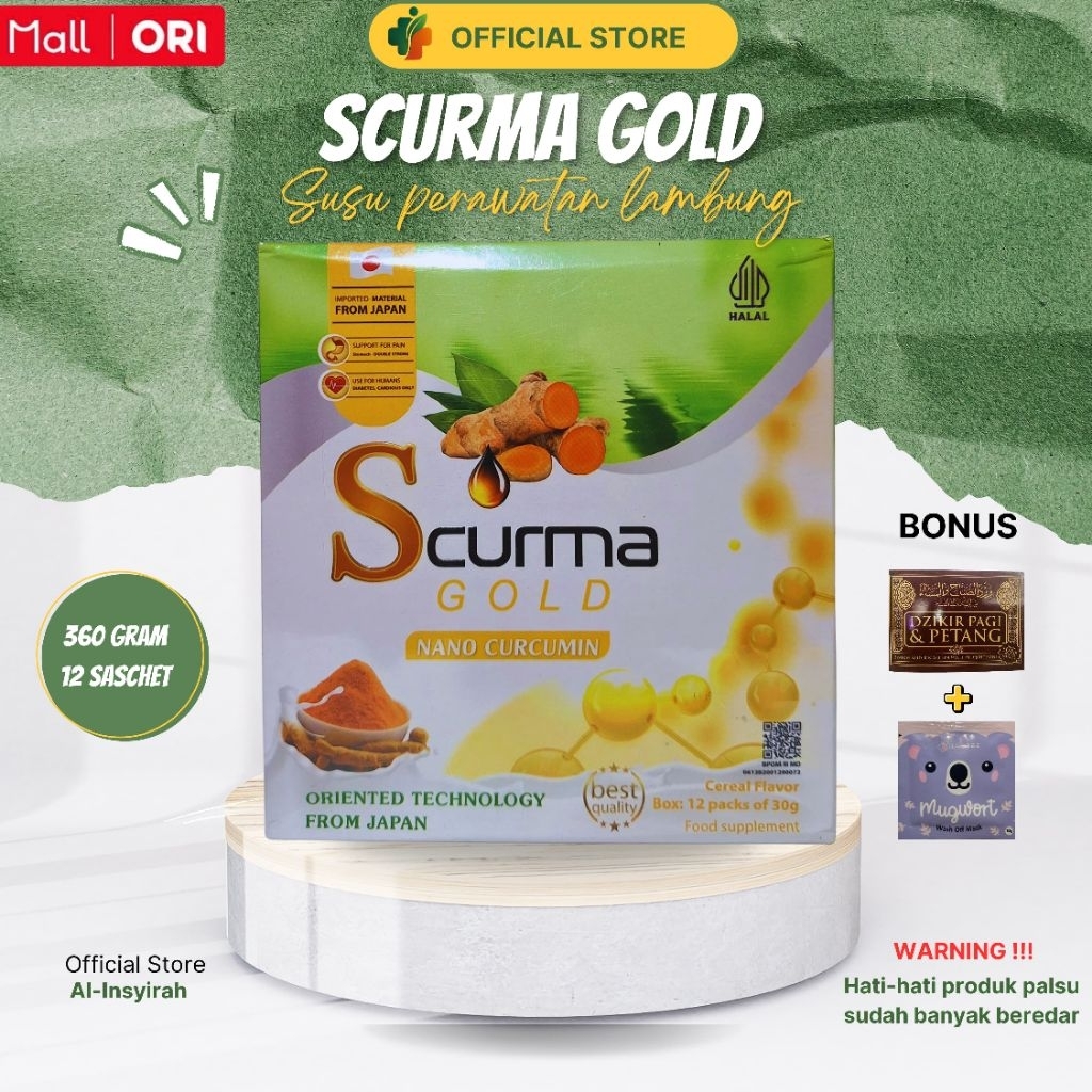 

SCURMA GOLD JAPANESE SUSU KUNYIT PREMIUM UNTUK LAMBUNG ISI 12 SASCHET SUDAH BPOM