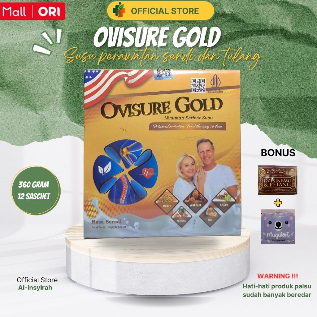 

OVISURE GOLD Minuman Susu Sendi Isi 12 Sachet