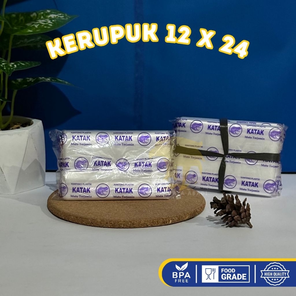[PACK] Kantong Plastik PP Bening Transparan Food Grade uk 12x24 / Plastik Kerupuk