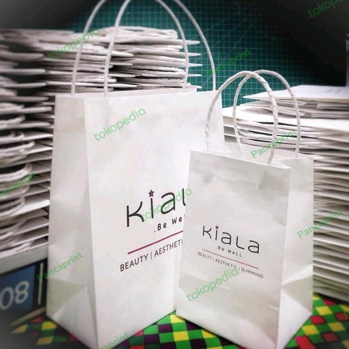 

Paper Bag Craft Putih Polos/Custom Desain