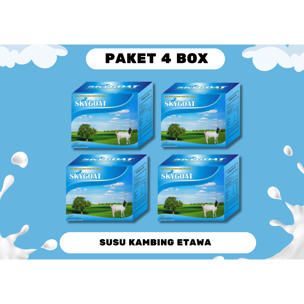 

Paket 4 Susu Kambing Etawa Rasa Original Isi 10 Sachet