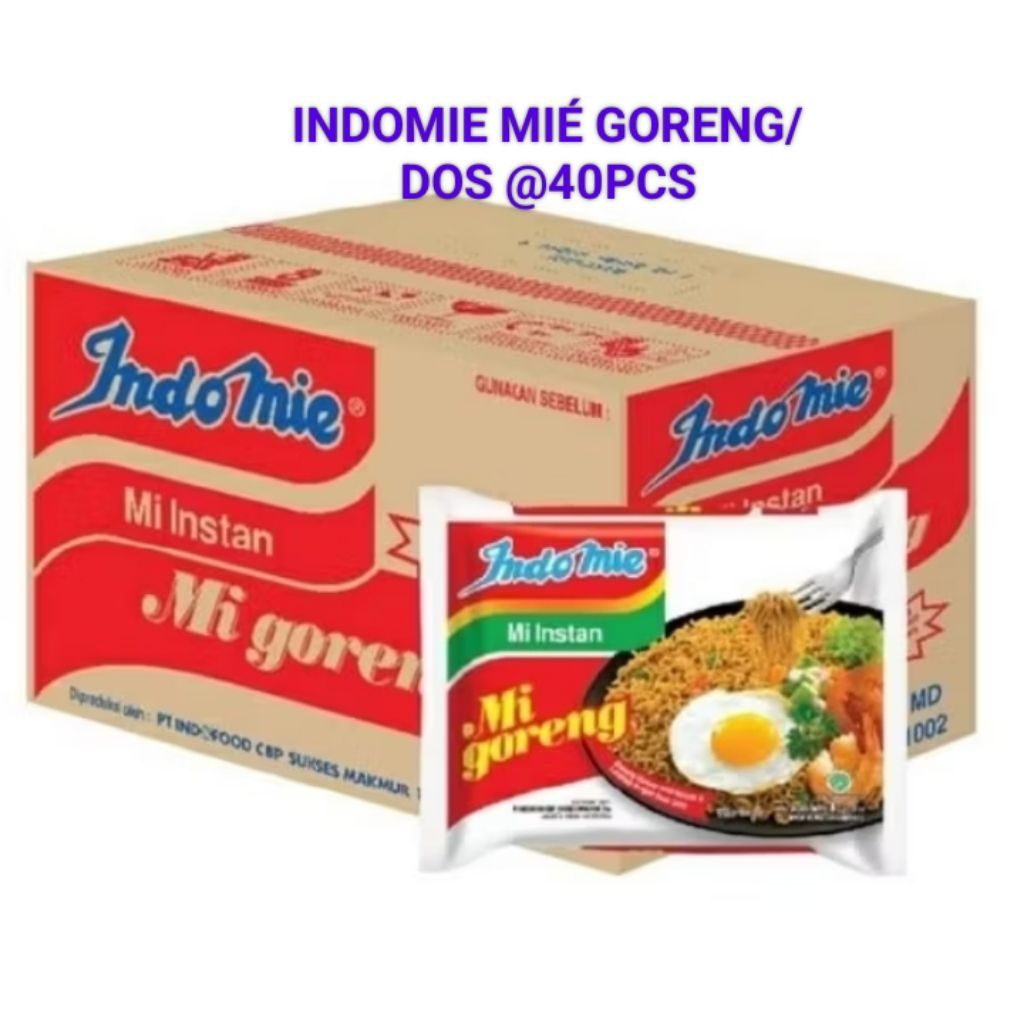 

INDOMIE MIE GORENG PER DOS ISI 40PCS