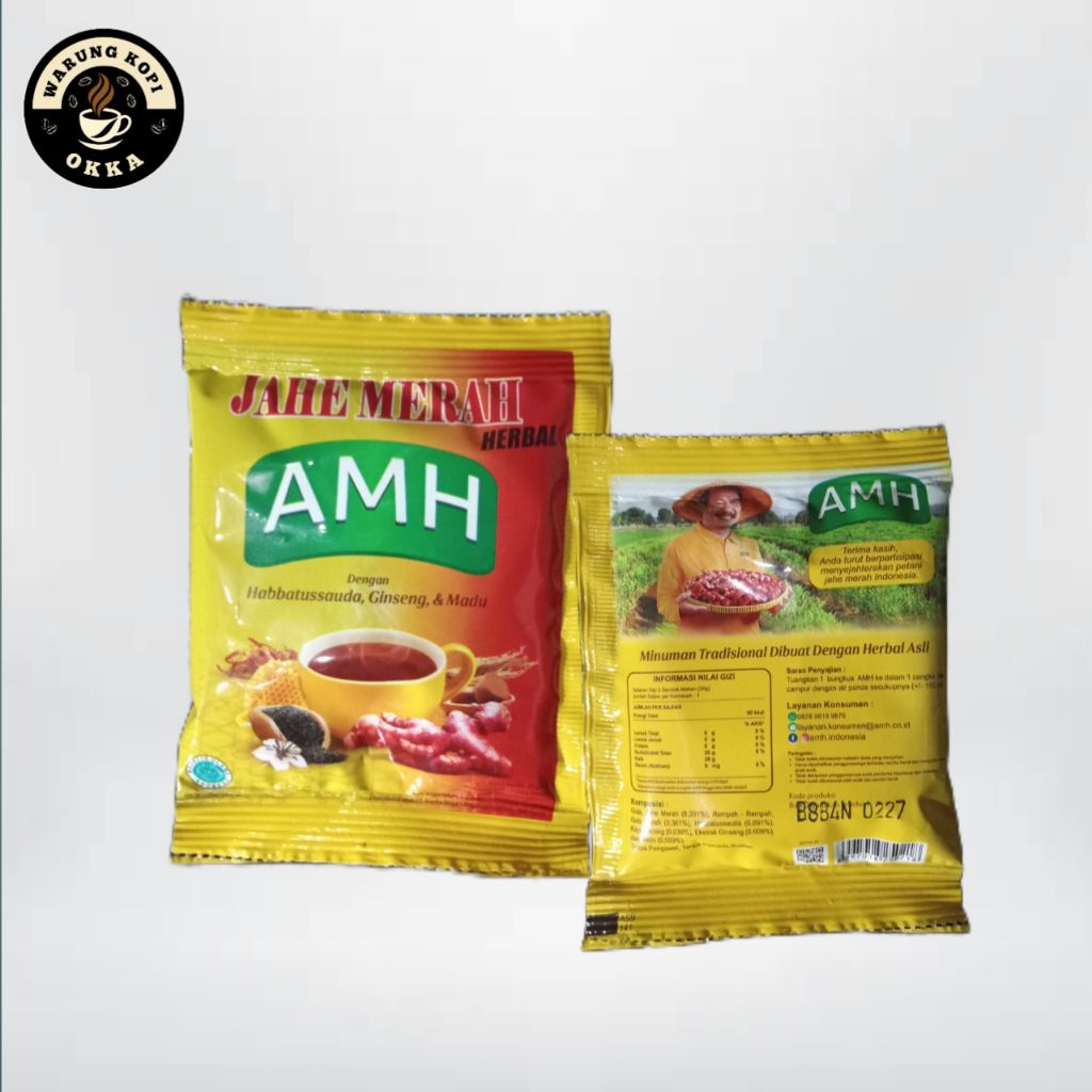 

JAHE MERAH AMH HERBAL 1 Renceng isi 10 sachet