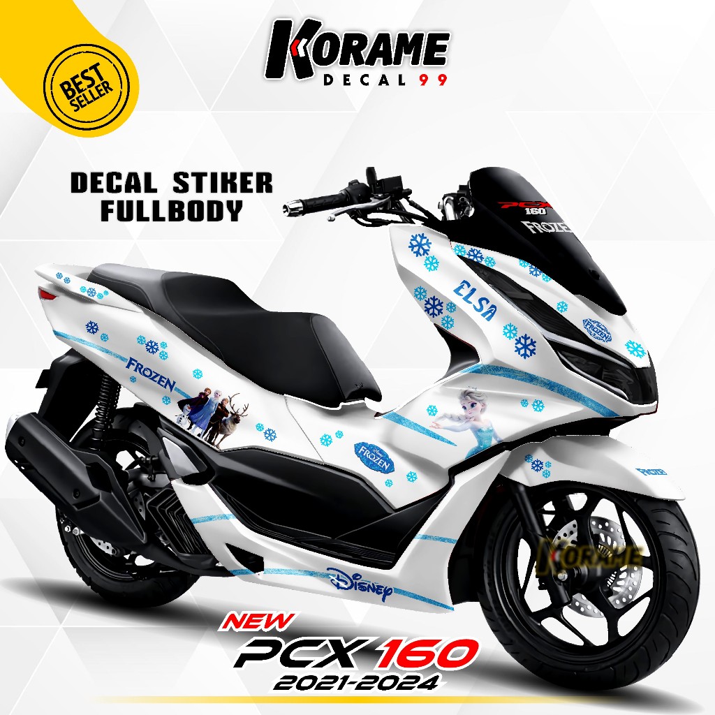 Korame Decal Stiker PCX 160 // Stiker Pcx 160 Full body Motif Karakter Lucu