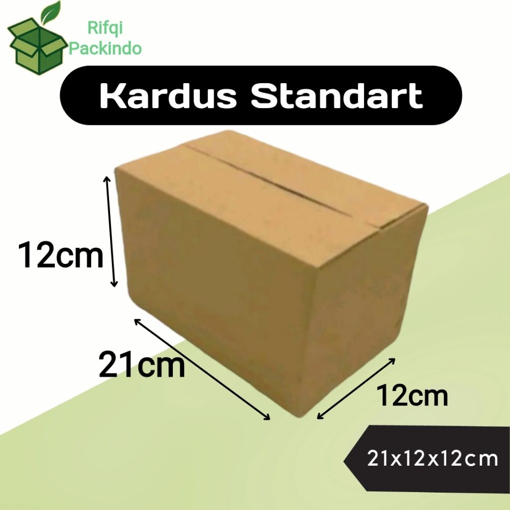 

Kardus Standart Polos Ukuran 21x12x12cm / Dus Standart / Box Standart / Kotak Standart / Karton