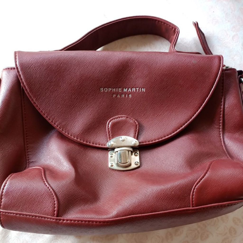 PRELOVED Tas Selempang Sophie Martin Dark Burgundy