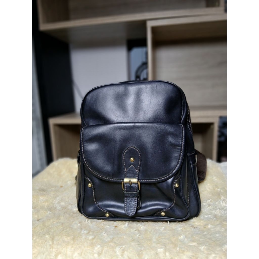 Tas Ransel Hitam Wanita Kulit Second No Brand