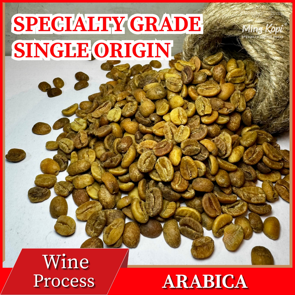 

Green bean Arabika Wine Gayo Process 1kg - Specialty Arabica Coffee Beans ming kopi