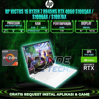 HP VICTUS 16 RYZEN 7 8845HS RTX 4060 S1005AX / S1006AX / S1007AX