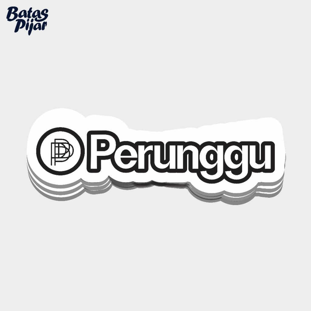 Stiker Band Pop Rock Alternatif Perunggu Vinyl Glossy Waterproof Sticker