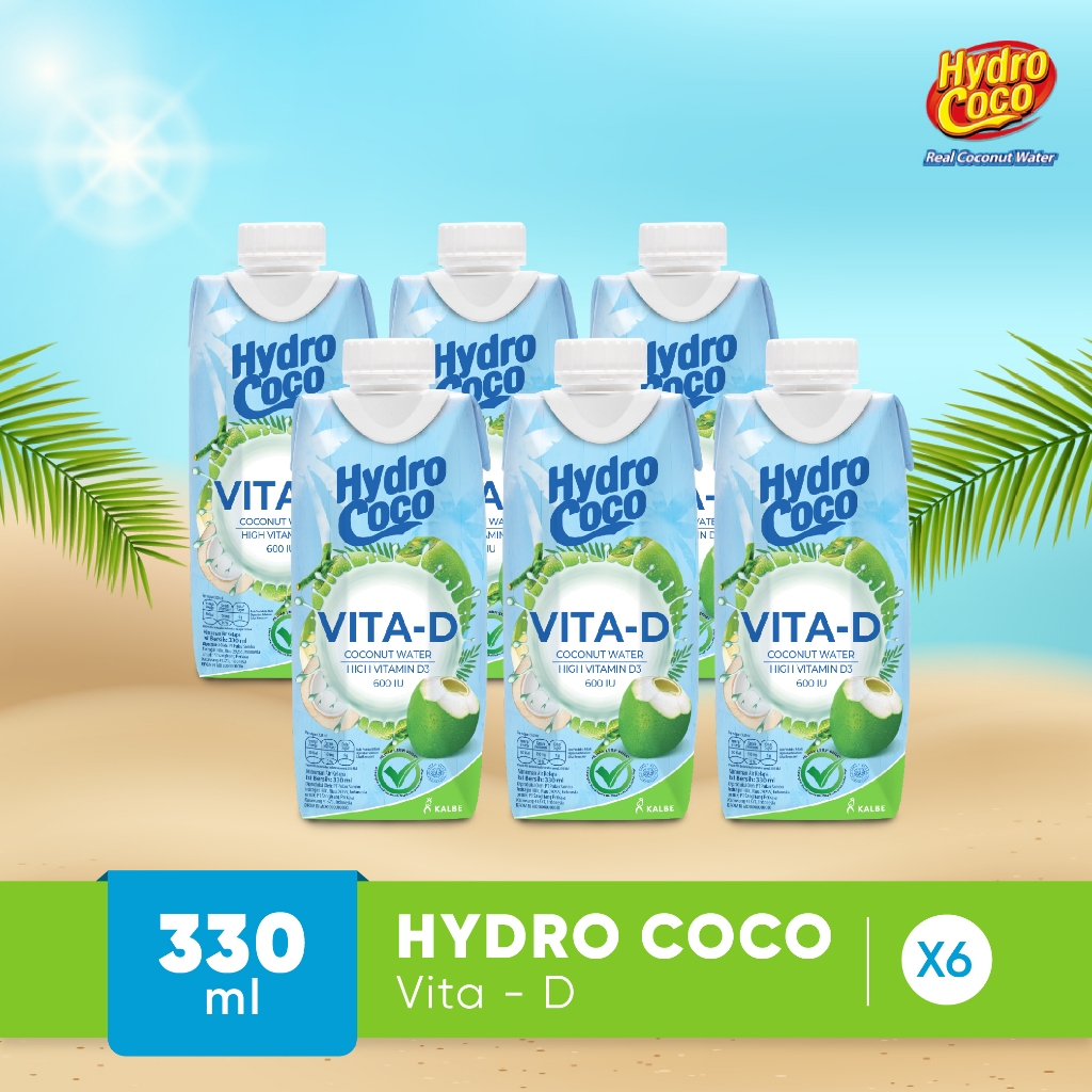 

Hydro Coco Vita-D Kemasan 330ml - Isi 6