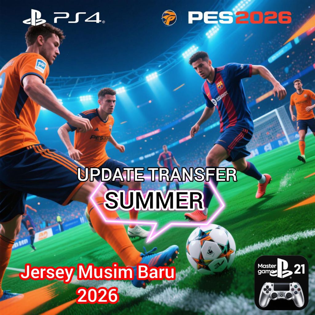 PES 2026 PS4 HEN JERSEY MUSIM BARU